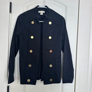 H&M Jacket Navy Blue Military Style Women's Size 4